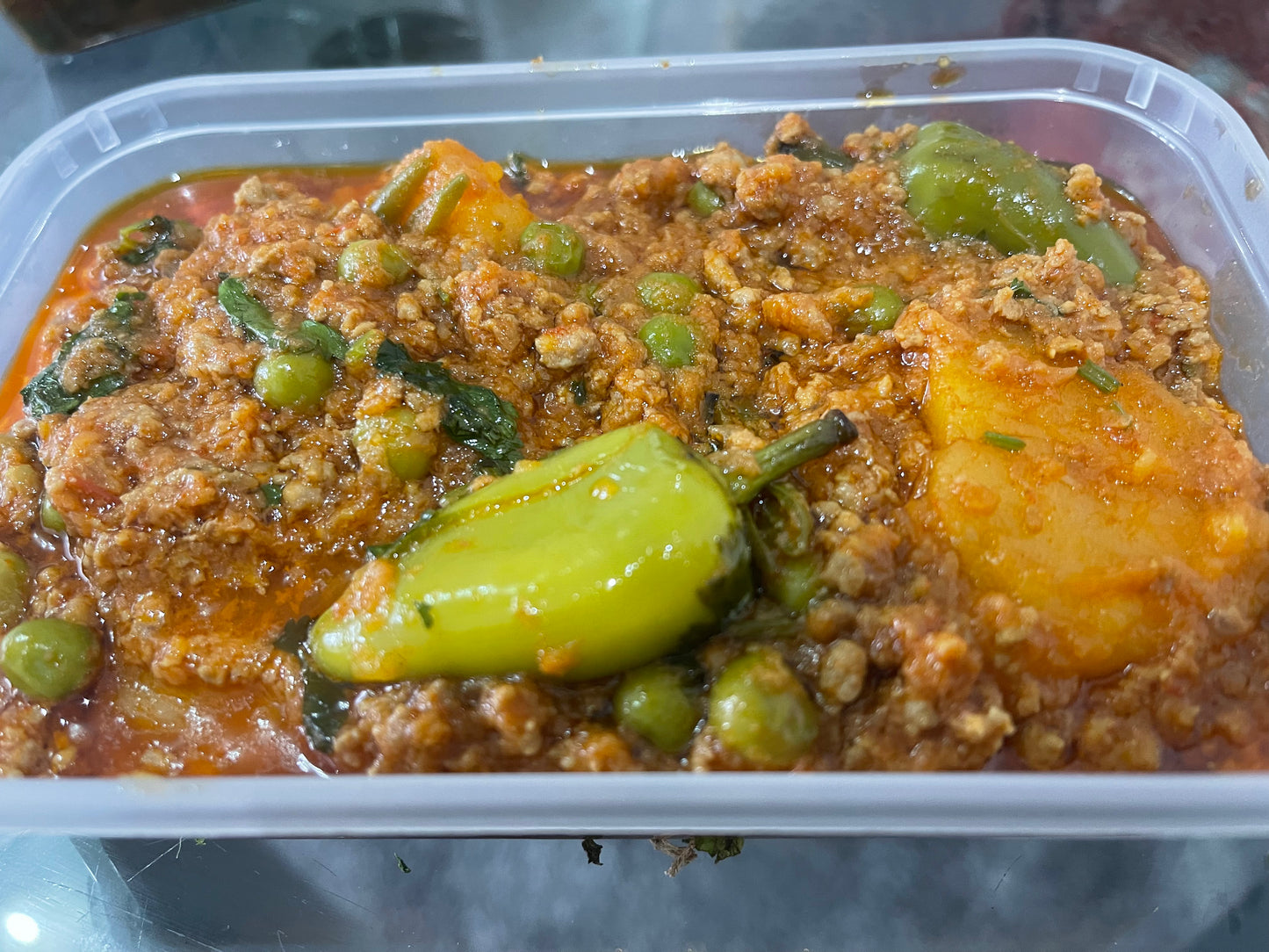 Qeema Alu Matar (Mince curry)
