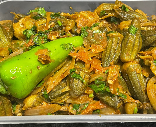 Bhindi do Pyaaz (Okra in Onions)